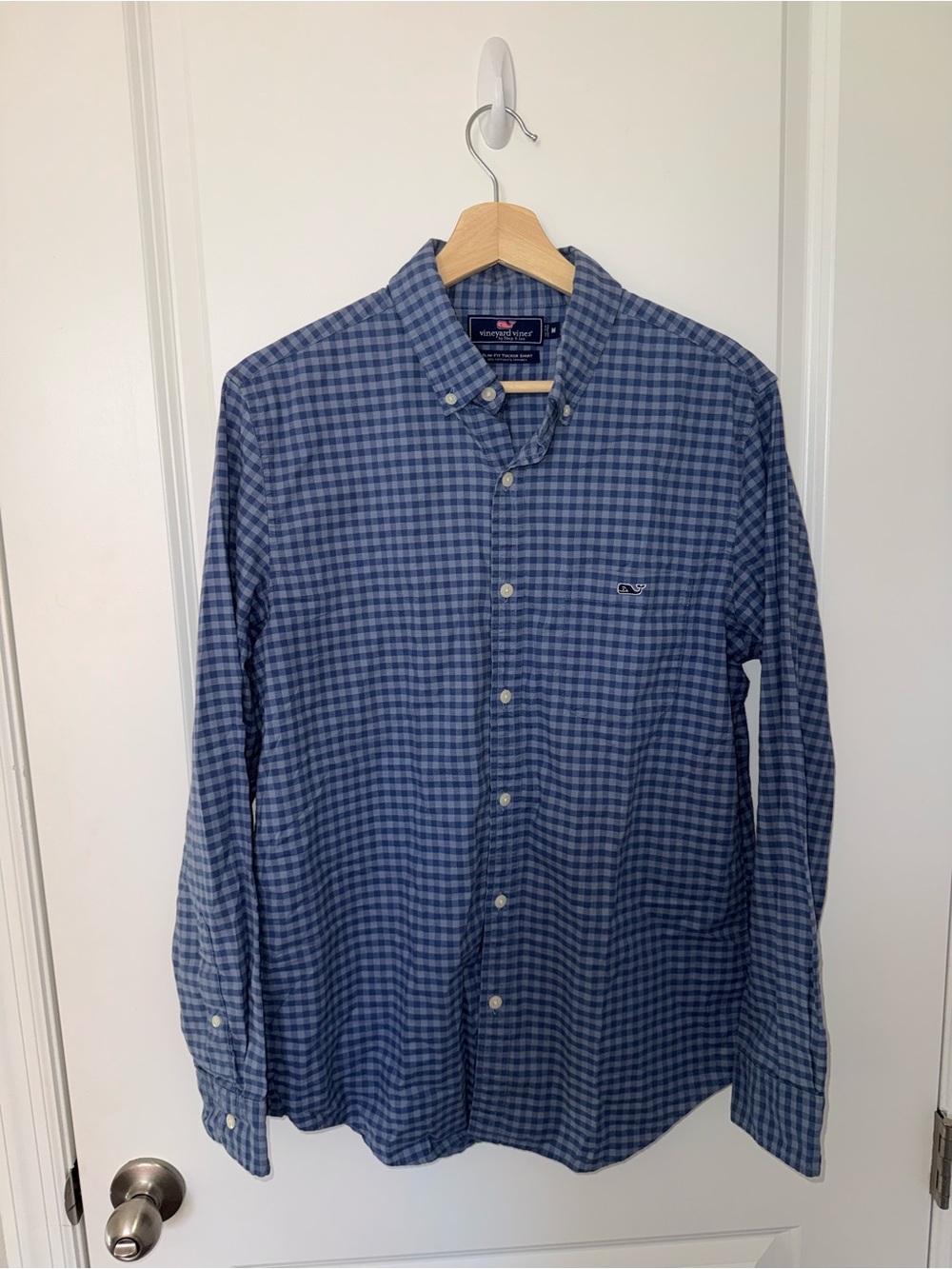 Vineyard Vines Blue Gingham Button-Down Shirt